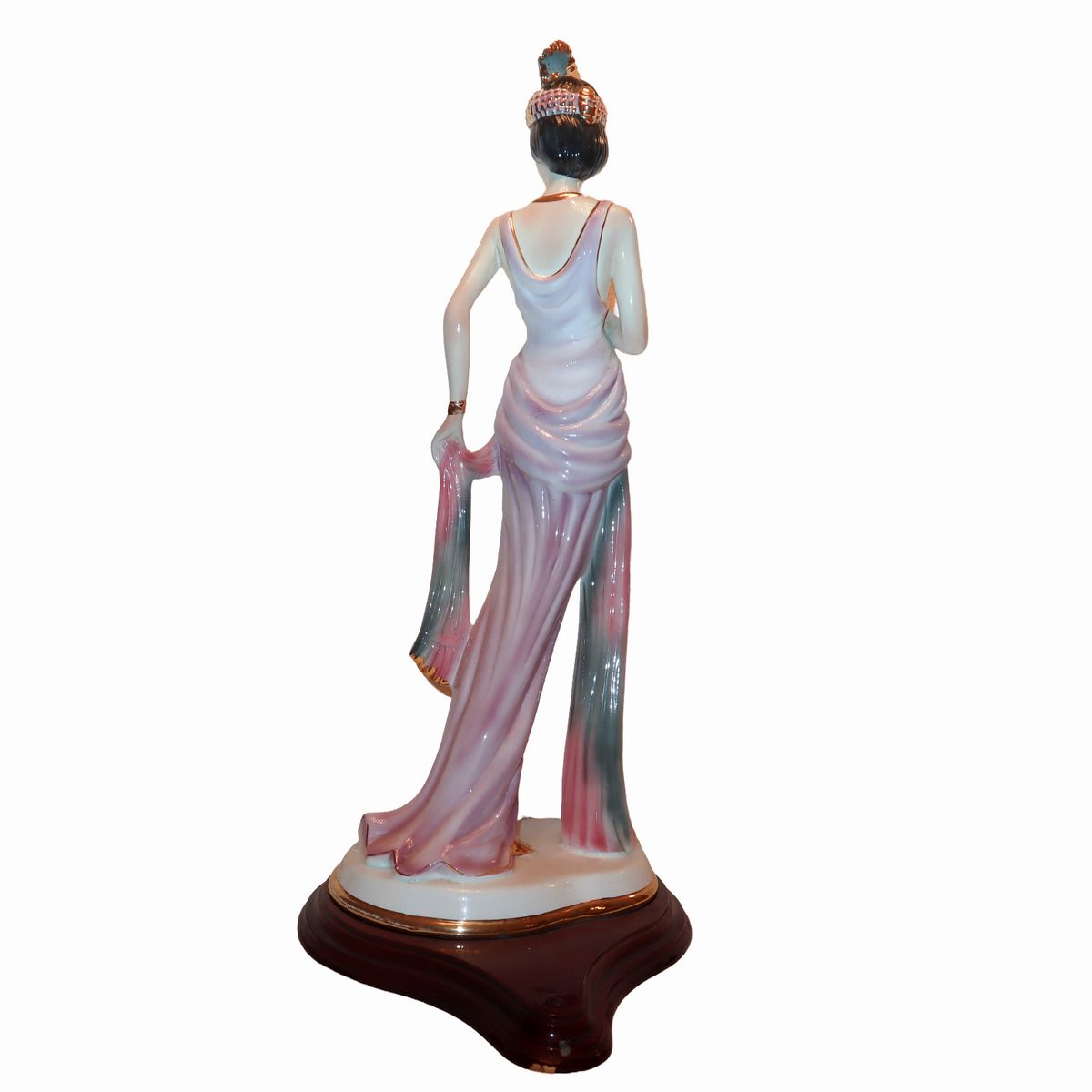 Donna in Abiti Decò, Scultura in Porcellana
