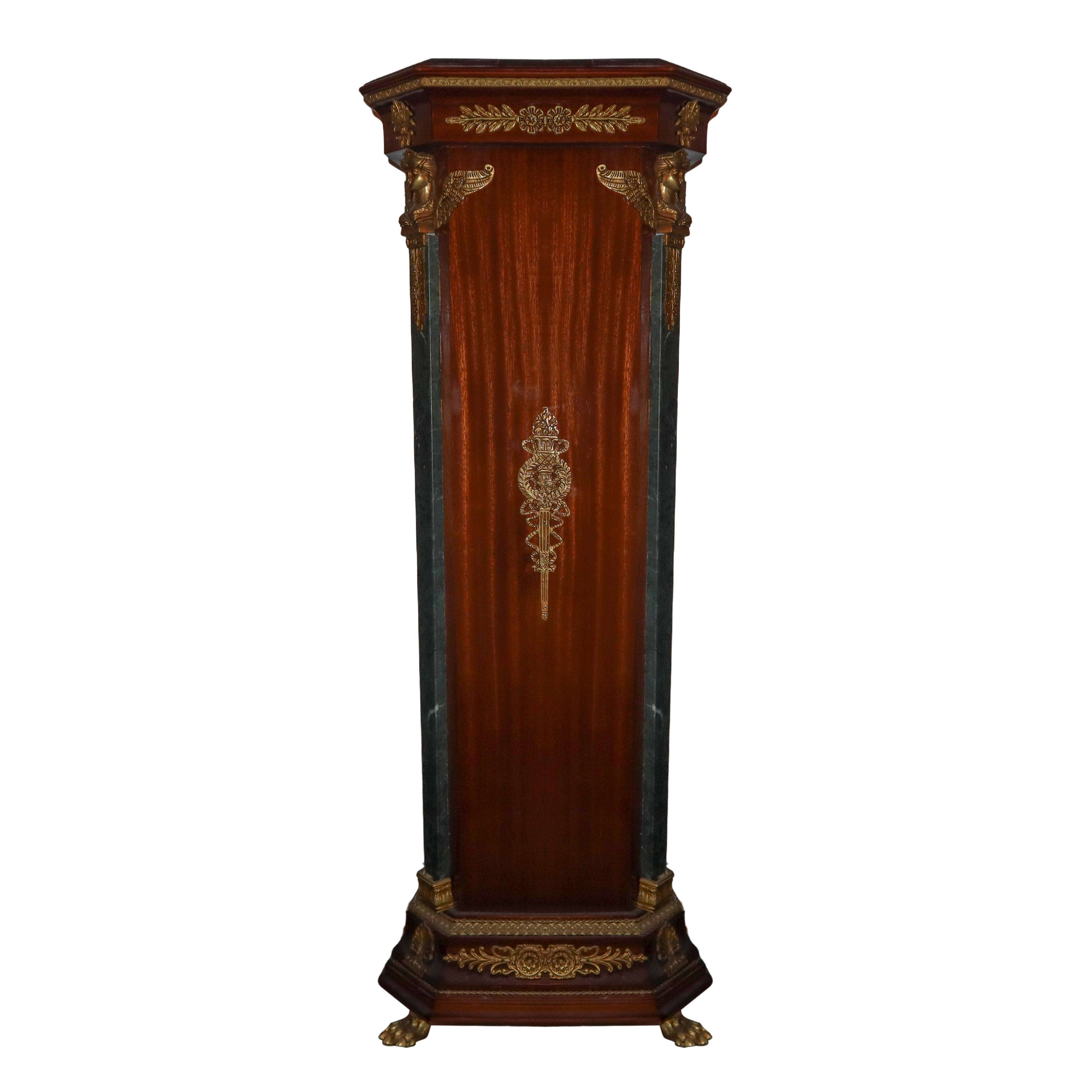 Coppia di Gueridon in Legno di Mogano Stile Impero