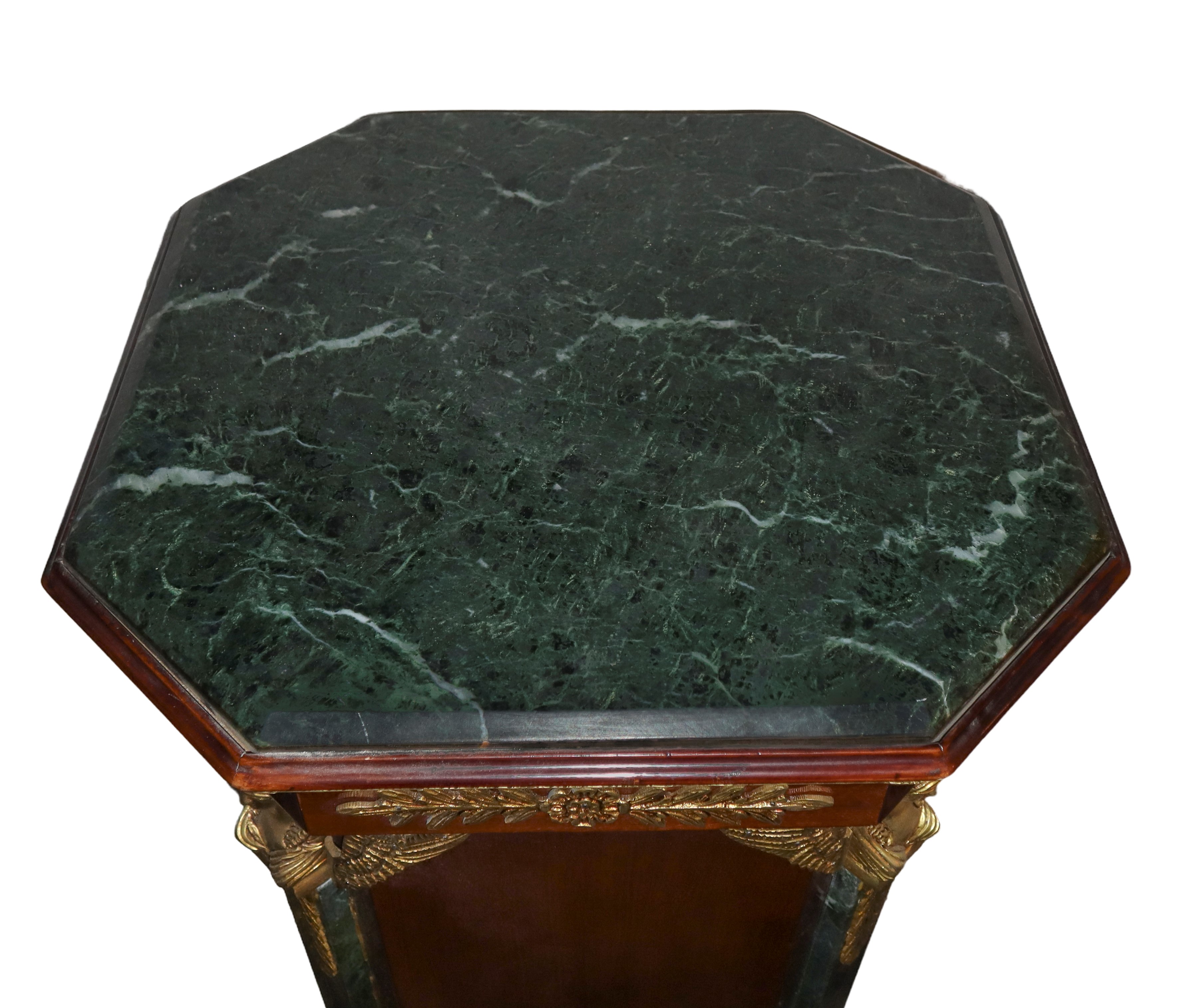 Coppia di Gueridon in Legno di Mogano Stile Impero