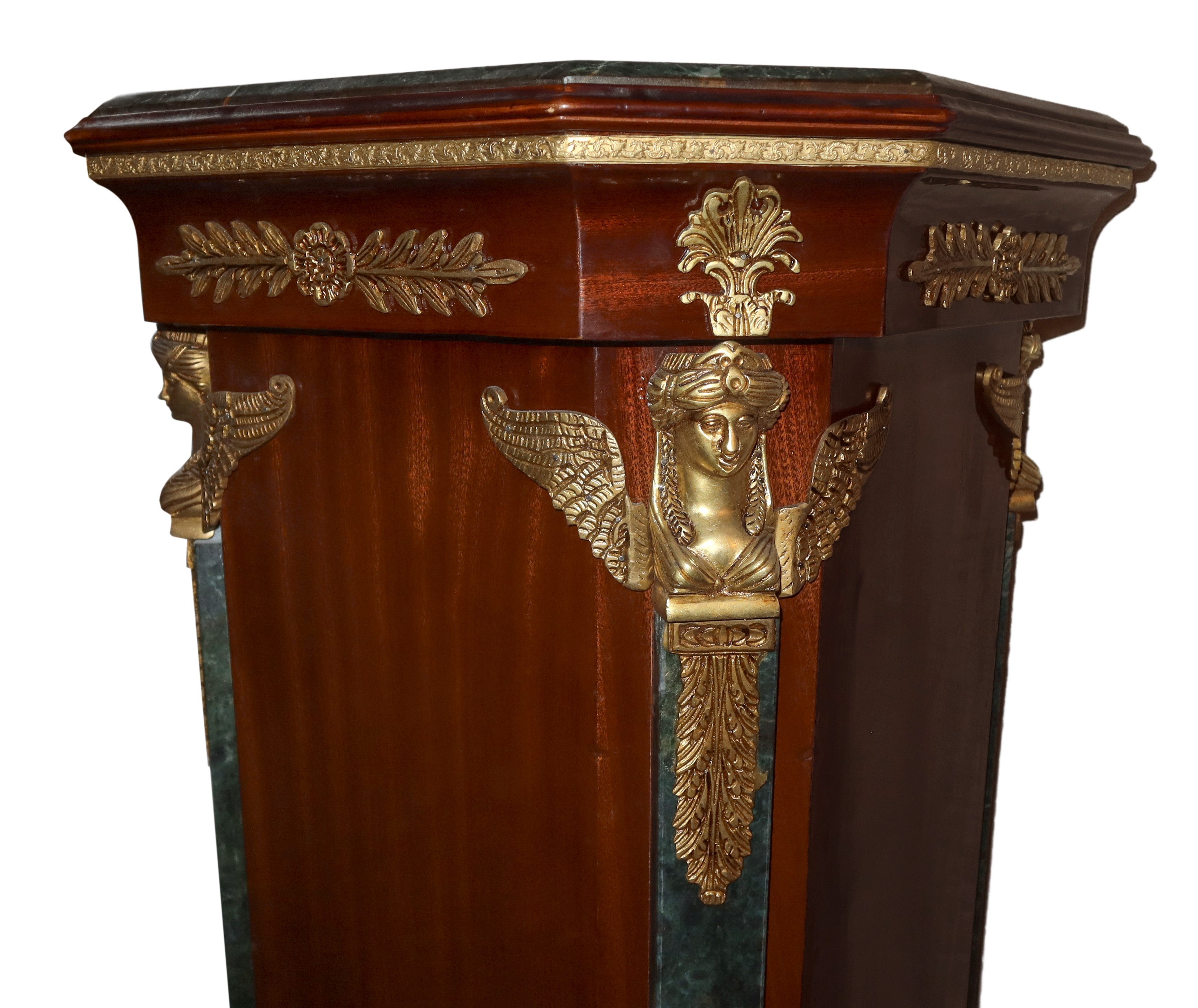 Coppia di Gueridon in Legno di Mogano Stile Impero
