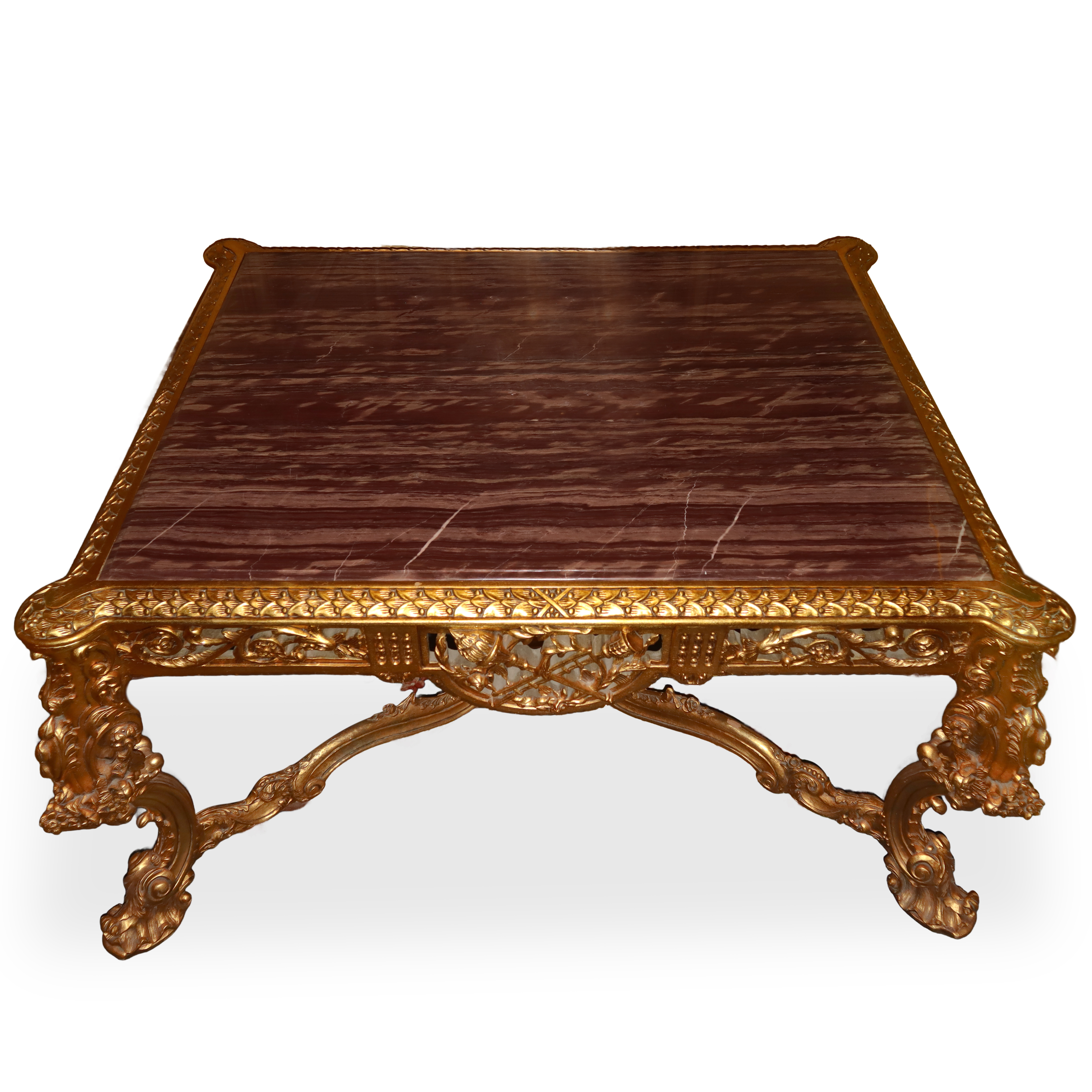 Grande tavolo rettangolare stile barocco