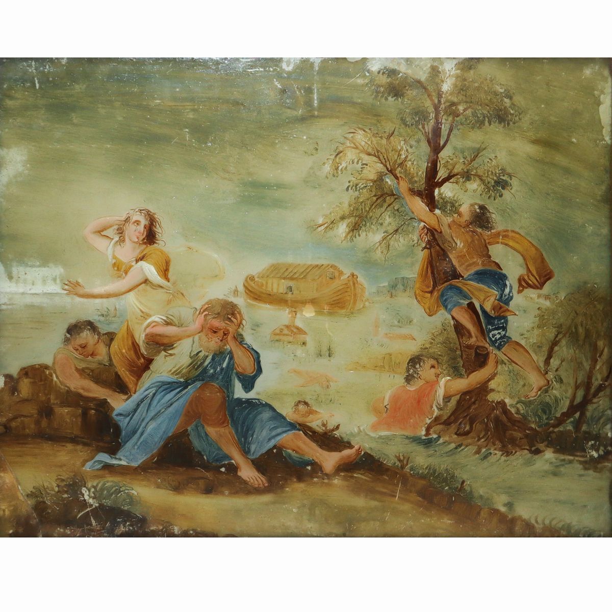 Arca di Noè, Dipinto su Vetro, Rottura Sull'angolo