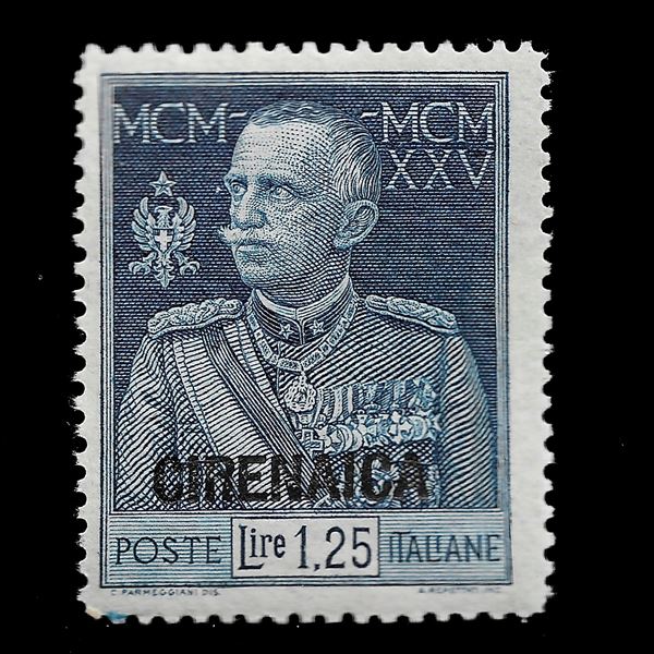 1926. 1.25 lire light blue "Giubileo" with perforation 13 and 1/2, overprinted (Sassone n. 26), new.