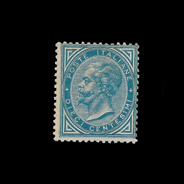 1877, 10 c. light blue (Sassone n.27), new, original rubber, signed in full by Ray