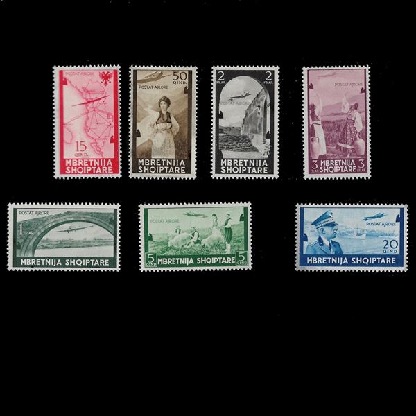 1940. Occupazione Italiana Sassone 5/11 Albania Serie Ordinaria  MNH