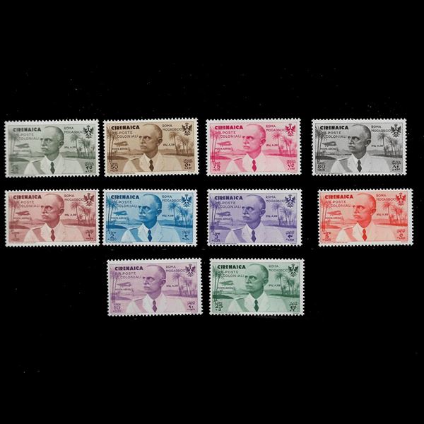 1934. Sassone S.30, 10 v. Volo Roma -Mogadisci MNH