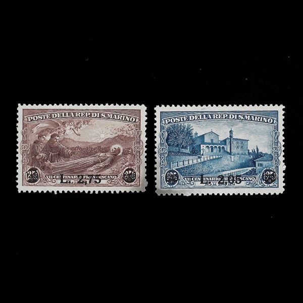 1936.  lire 2,05 su 1,25 e 2,75 su 2,50 (Sass.208/9 - Bolaffi 209/10).