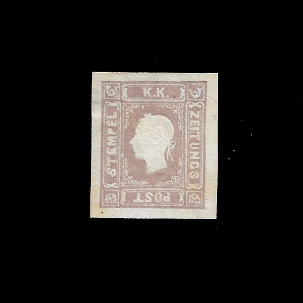 1859. Francobollo per giornali, nuovo senza gomma, 1,05 s. (Sassone n.9)Certificato Enzo Diena.