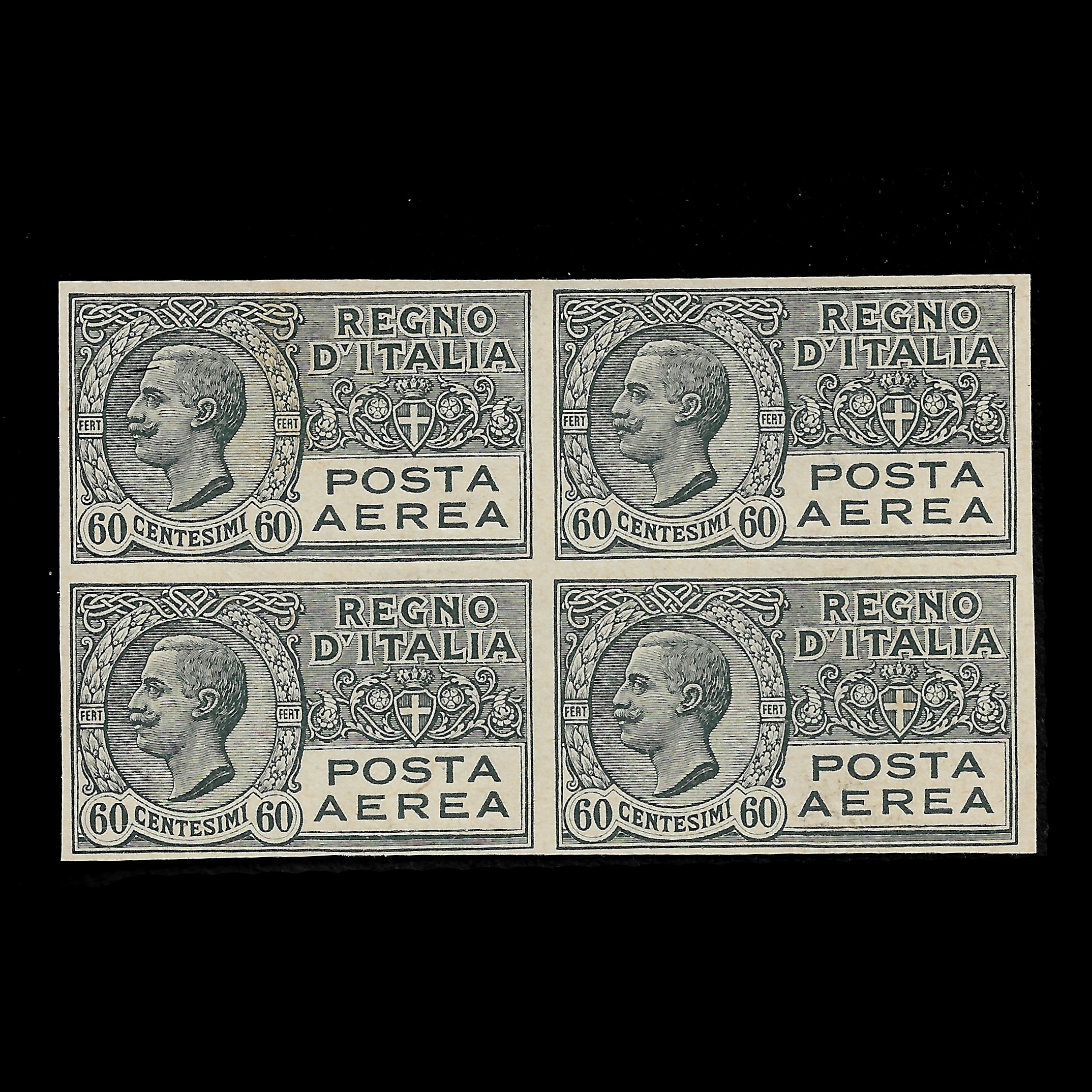 1926 28. Block of four airmail stamp machine proofs 60 cent