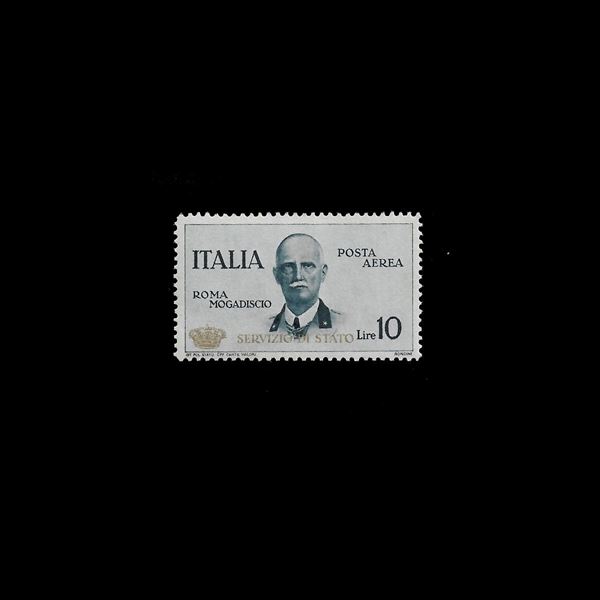 1934, air service: 10 l. "Coroncina" slate (Sassone n. 2) new. Cert. Ray
