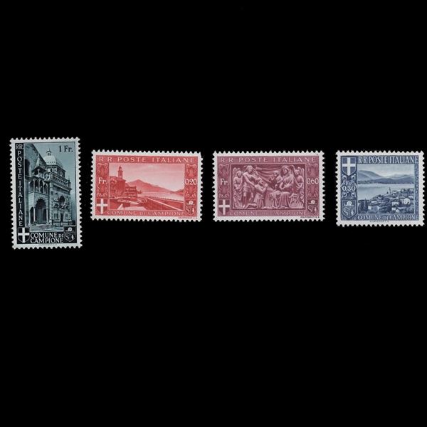 1944 Serie Pittorica sette valori Non linguellata e ben centrata.