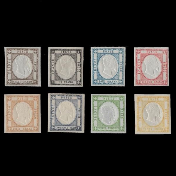 The series of eight values is fresh and well margined without a trace of hinge