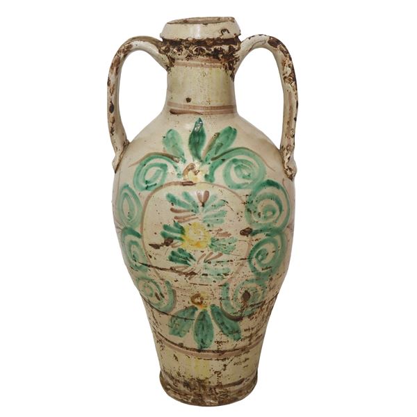 Large ceramic amphora from Caltagirone