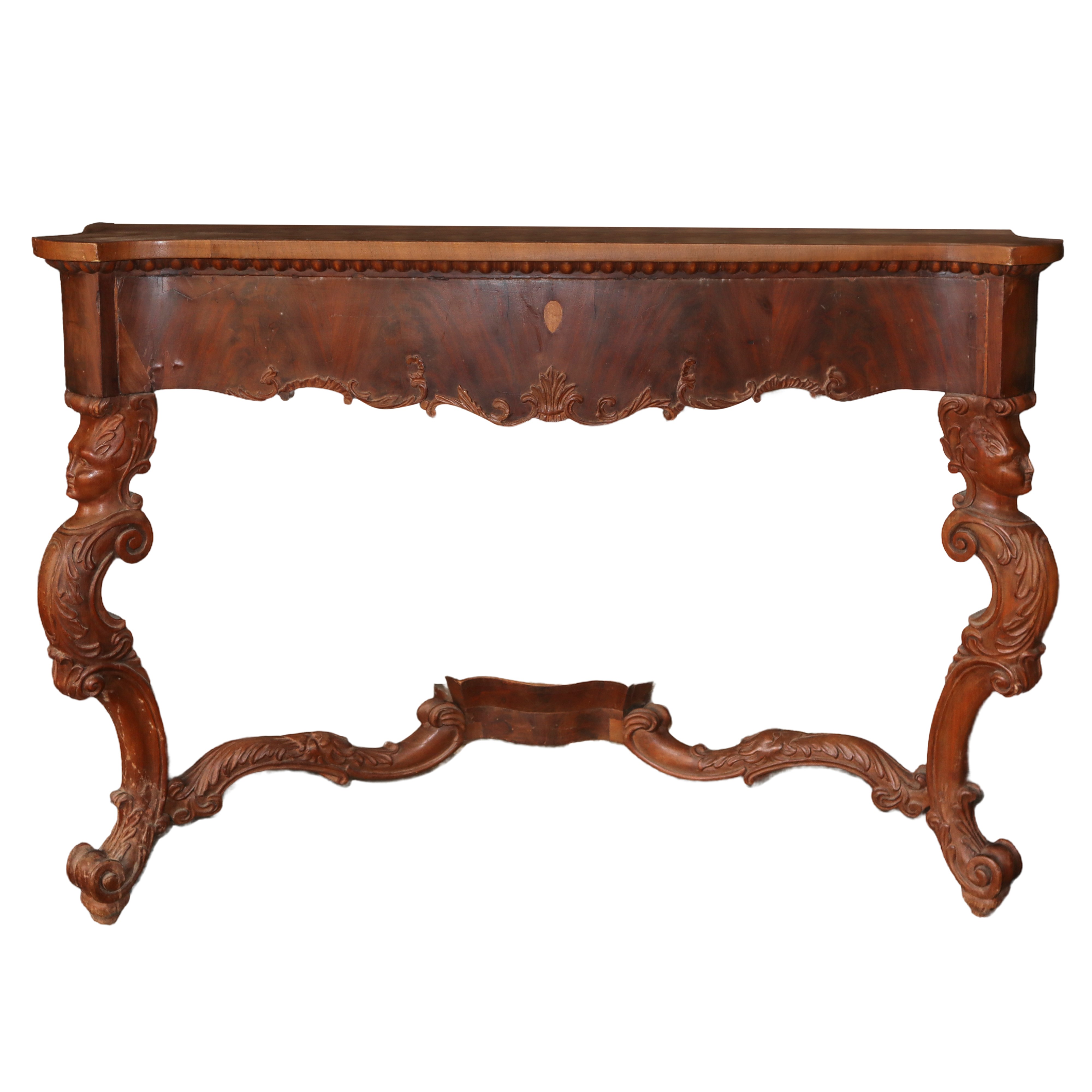 Coppia di Console in Legno di Mogano