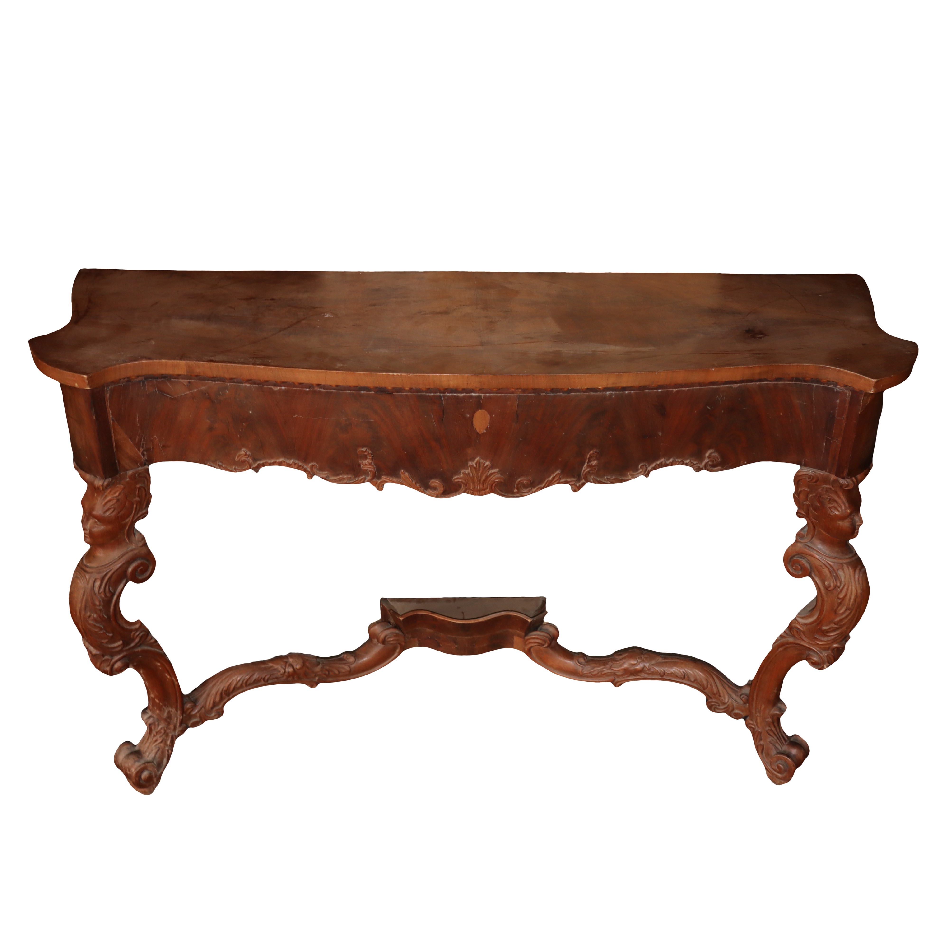 Coppia di Console in Legno di Mogano