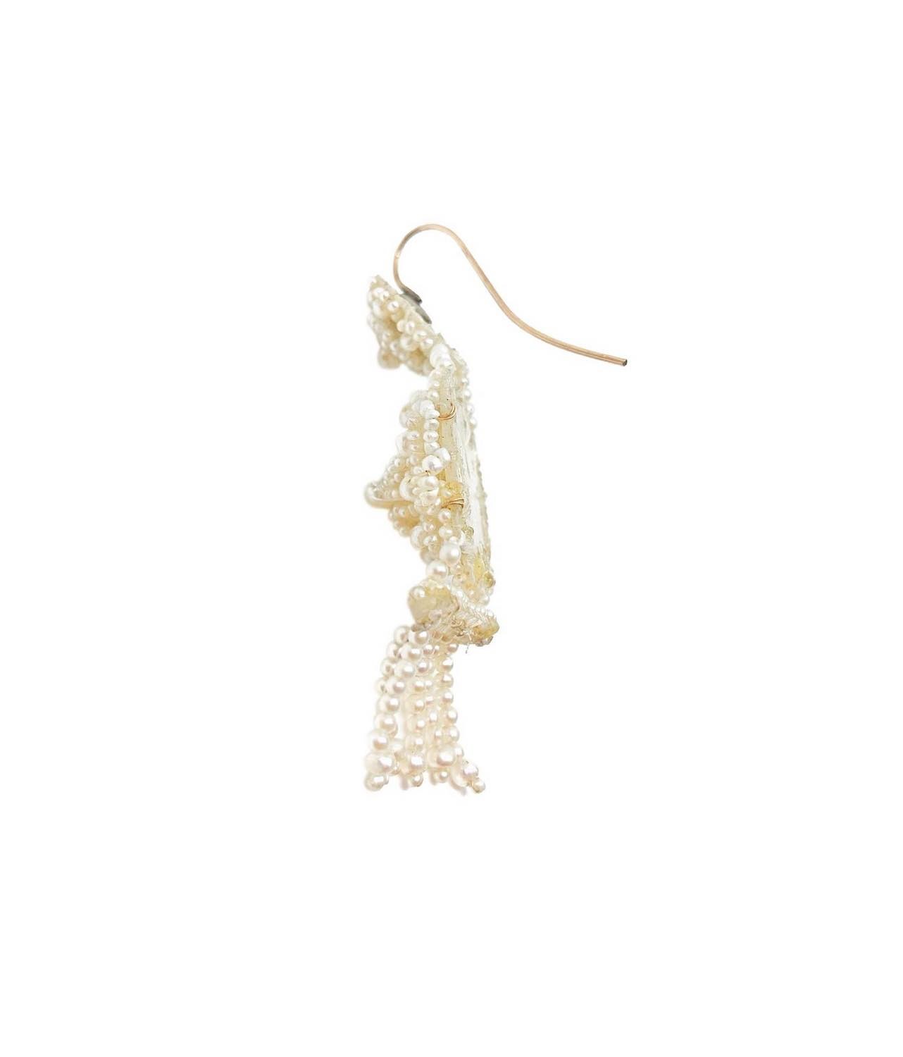 Orecchini con perline in stile vittoriano