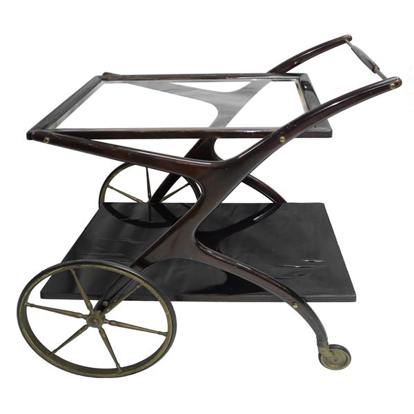 Cesare  Lacca - Service trolley with spoked wheel