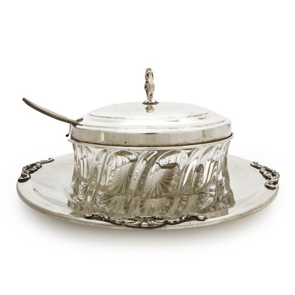 Cheese bowl with teaspoon