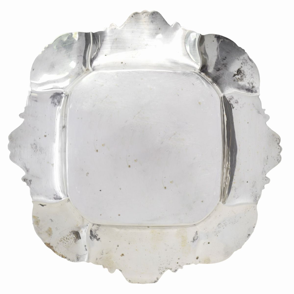 Vassoio in Argento Smerlato