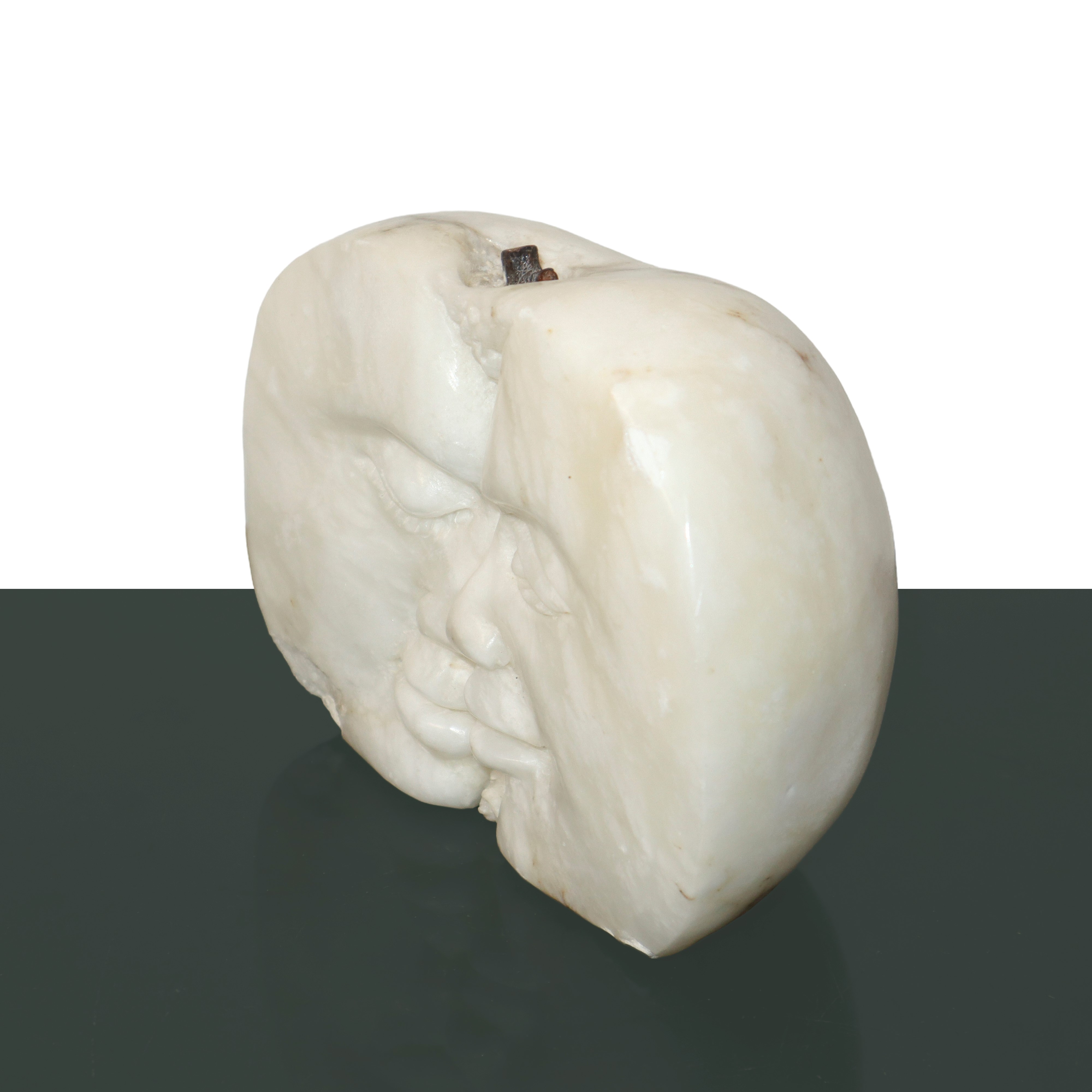 Michele Valenza - Scultura Raffigurante Bacio in una Mela