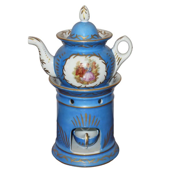 Veilleuse in Sevres blue porcelain