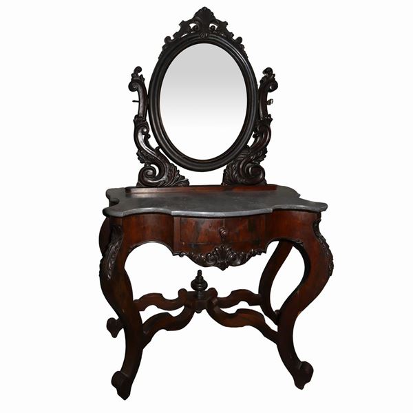 * Dressing table ballerina with rosewood mirror