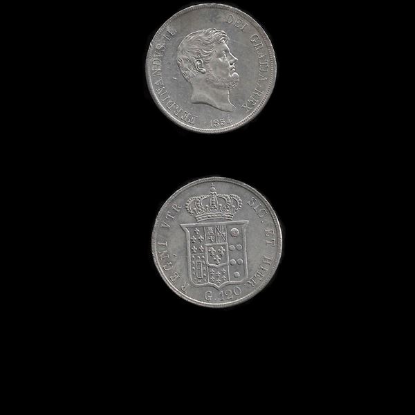 1854 Ferdinando II, 120 grana. SPL. Gigante-85