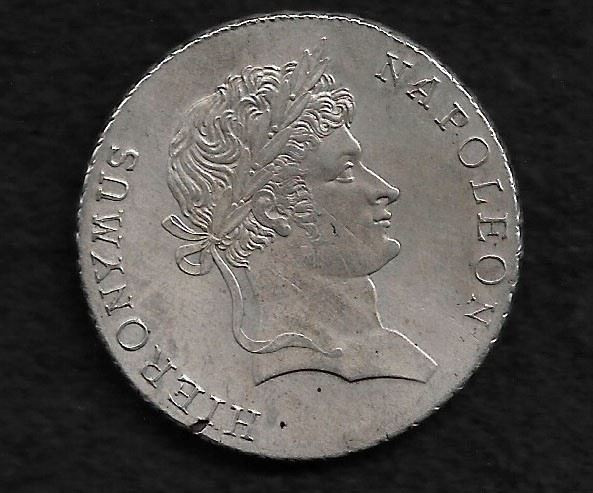 1810 Westphalie Hicronymus Napoleon Tallero 1810 Cassel. SUP. R.DP760