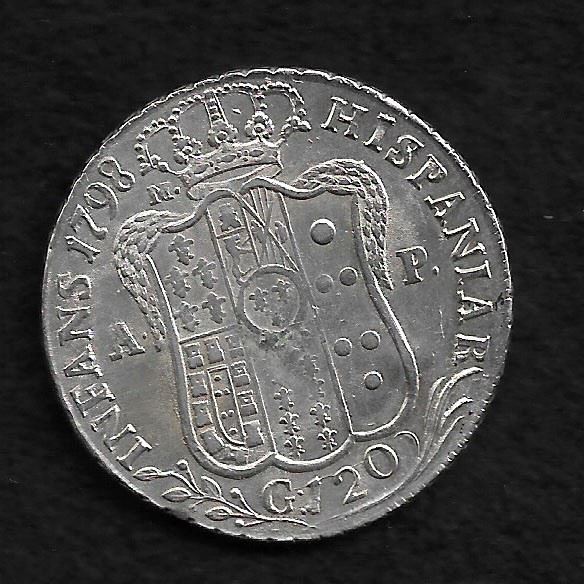 Ferdinando IV, 120 grana 1798. SPL