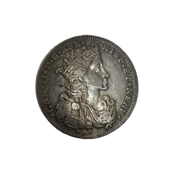 Carlo II 1693 Mezzo Ducato. mBB. MIR297