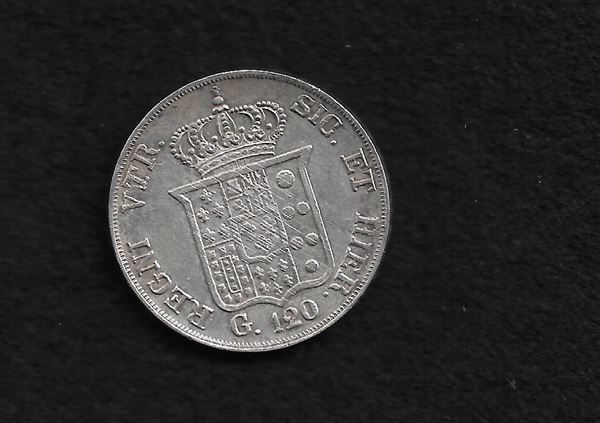 Ferdinando II, Piastra 120 grana 1834,qSPL. Gig.58