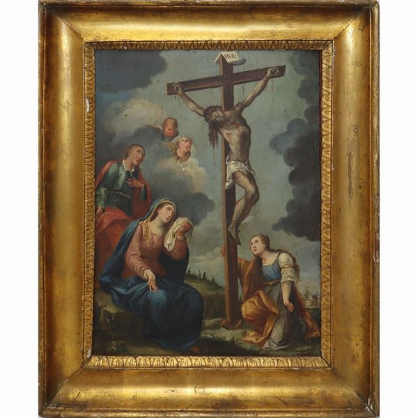 Crucified Christ with Mary Magdalene and the Madonna