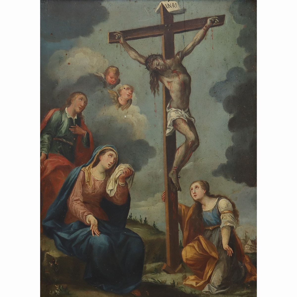 Cristo Crocifisso con Maria Maddalena e la Madonna