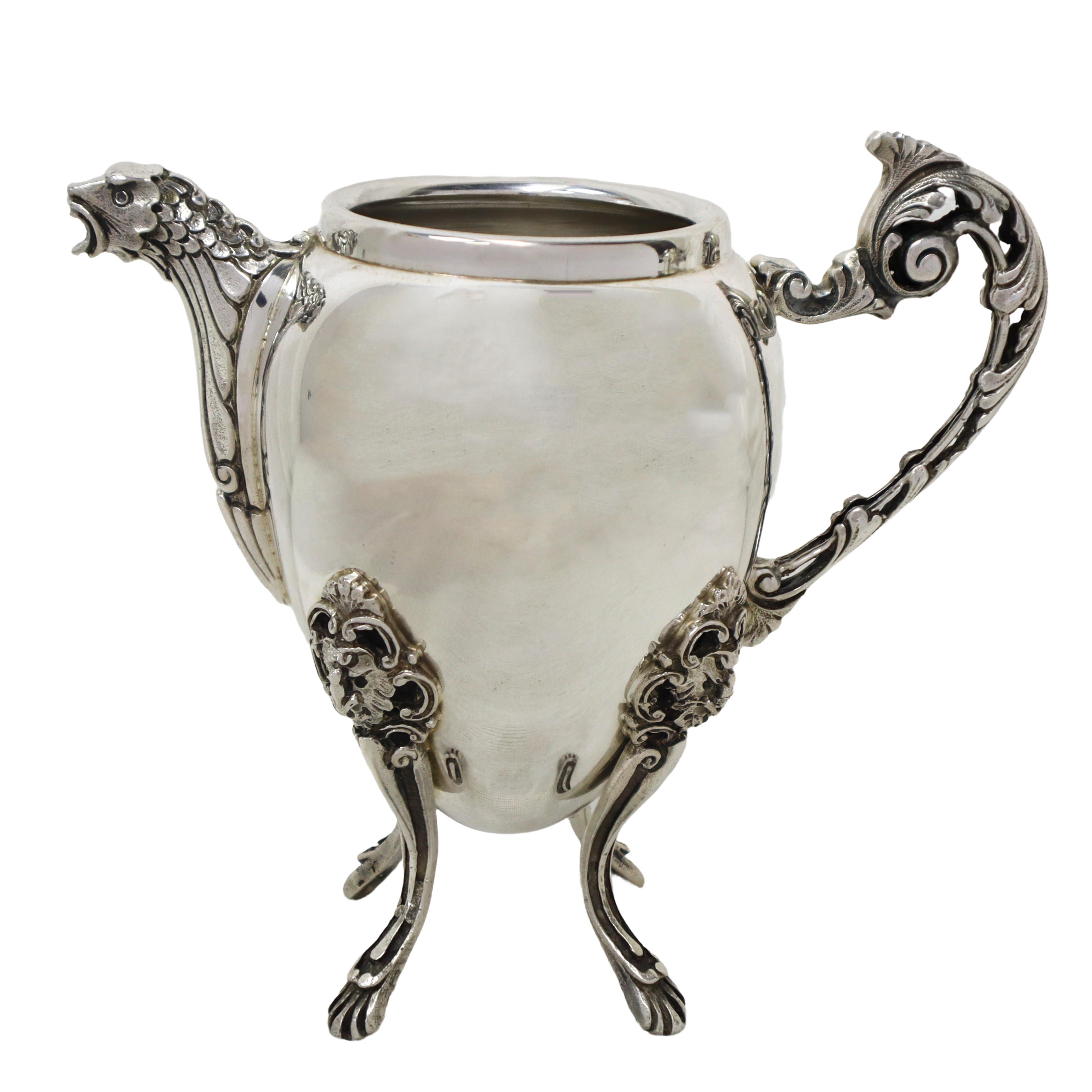 Servizio in argento composto da teiera, caffettiera, zuccheriera e lattiera