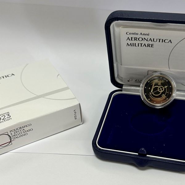 2023, 2 euro commemorativo Proof confezione zecca "Aeronautica Militare"