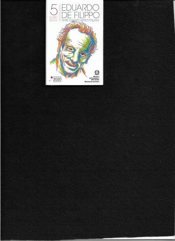 2020, 5 euro "Eduardo De Filippo", Confezione zecca UNC