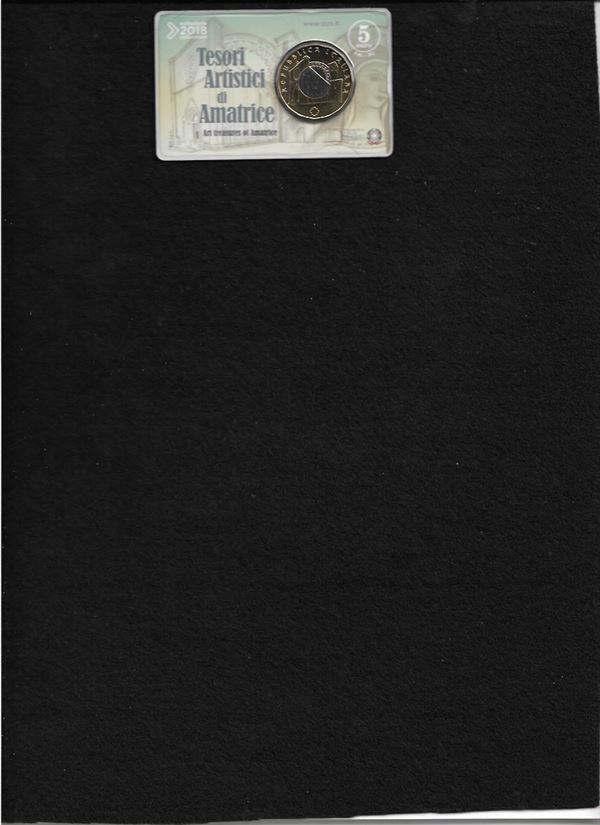 2018 Coin Card 5 euro "Tesori artistici di Amatrice"