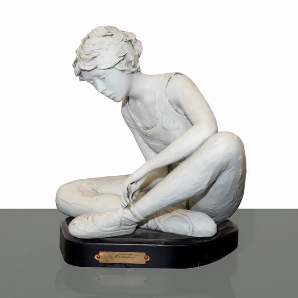 Gianni Visentin - Ballerina, scultura in biscuit