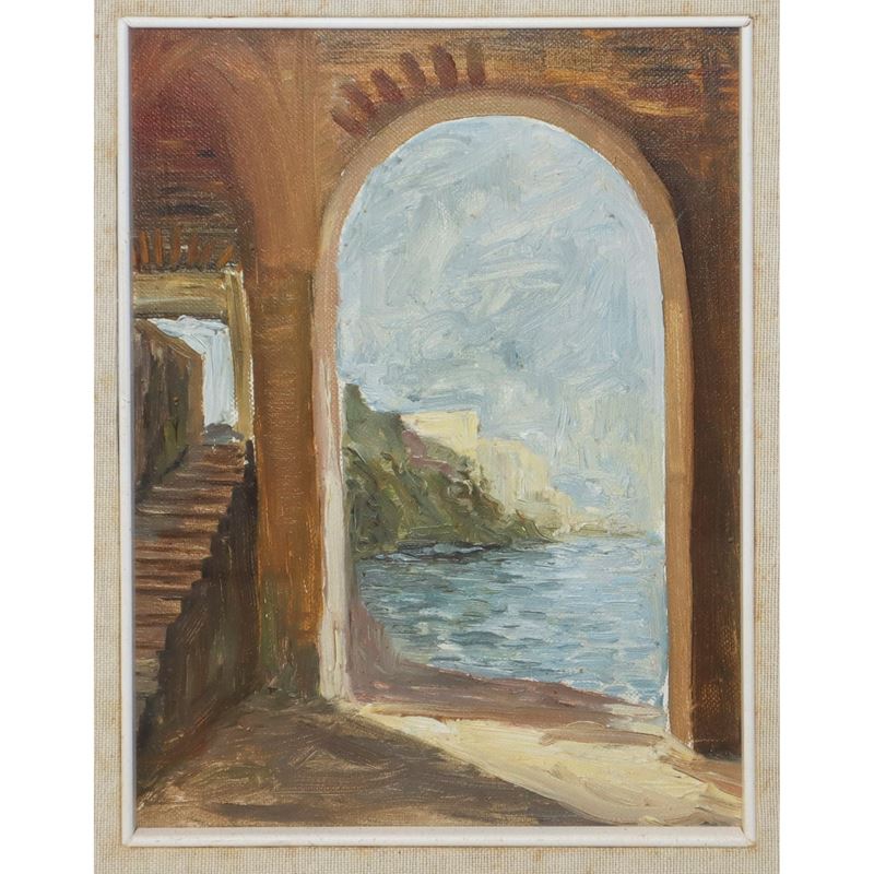 Vista del Mare da un Arco