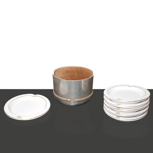 Gucci - Set di portacenere composto da N. 6 portacenere in porcellana