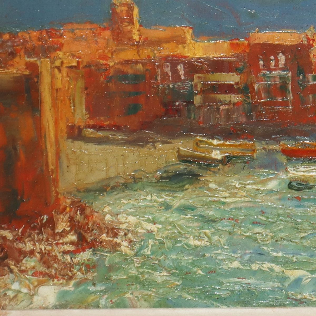 Coppia di paesaggi, Portofino e Saint Tropez