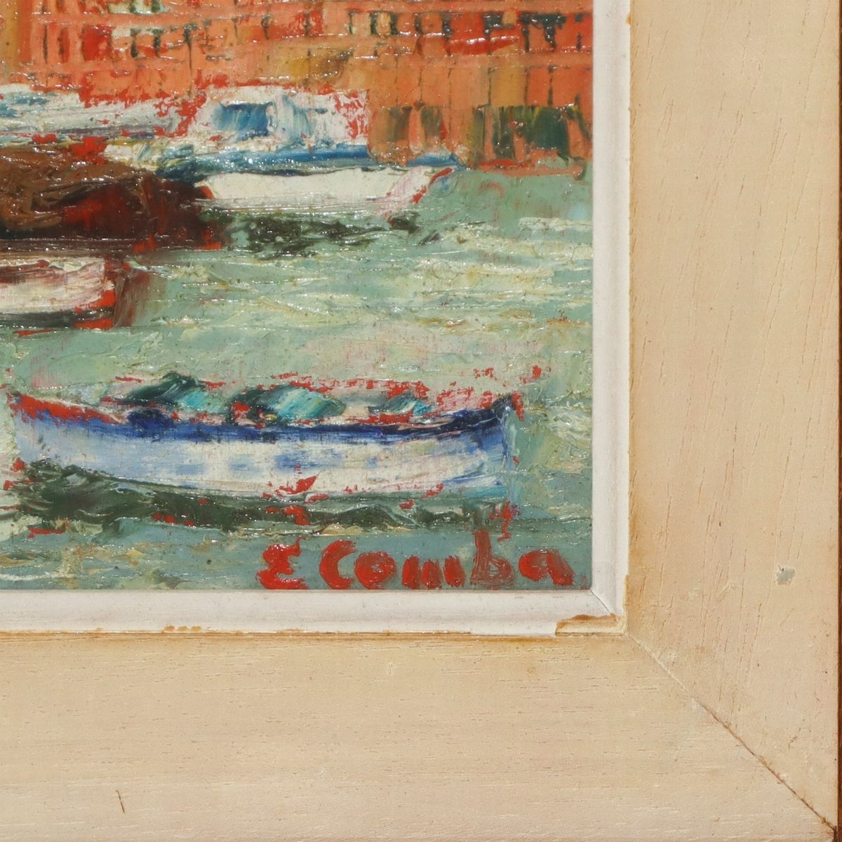 Emilio Comba - Coppia di Paesaggi, Portofino e Saint Tropez