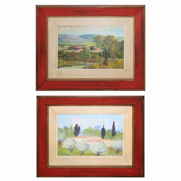 Giuseppe Innocenti - Couple of Landscapes