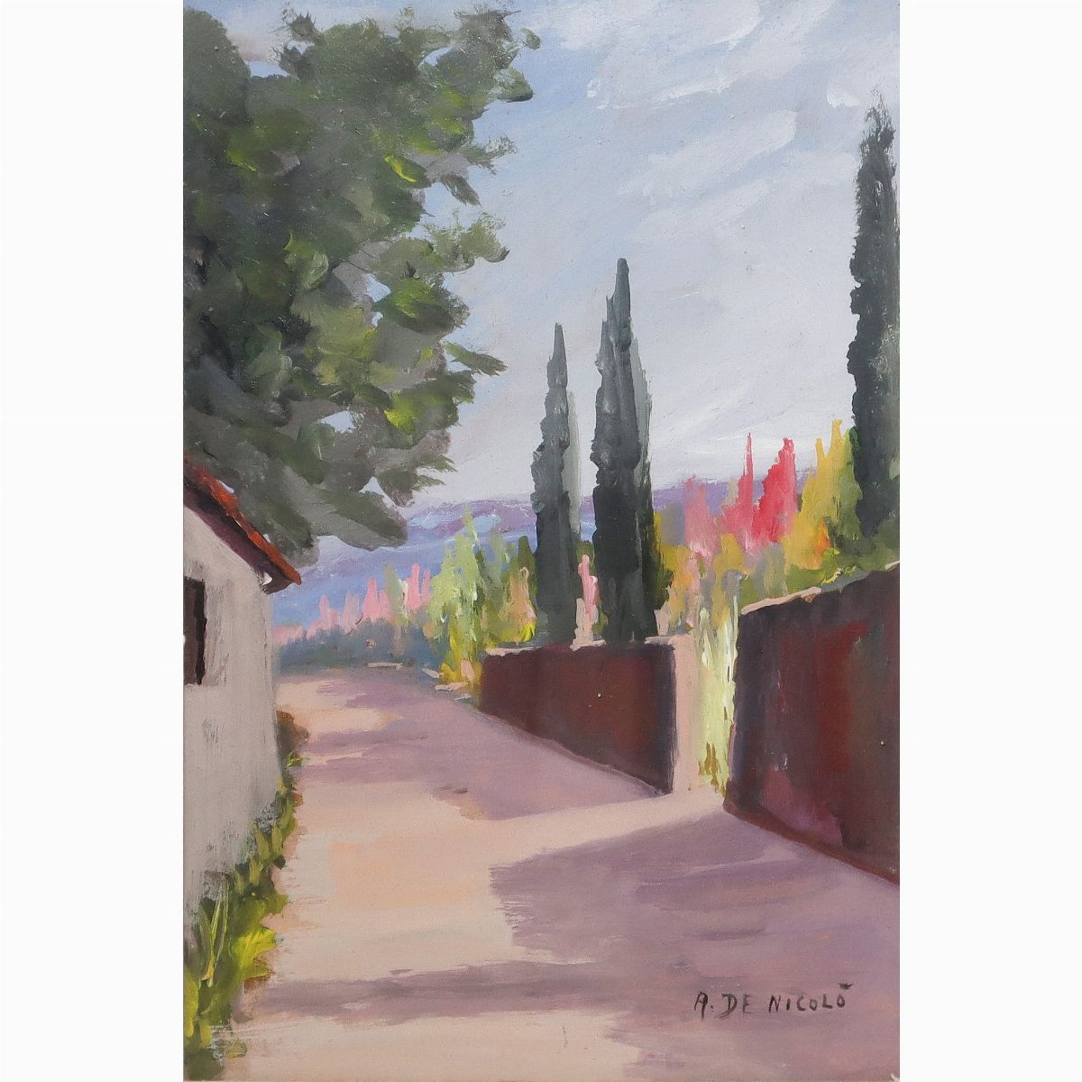 Strada con Cipressi