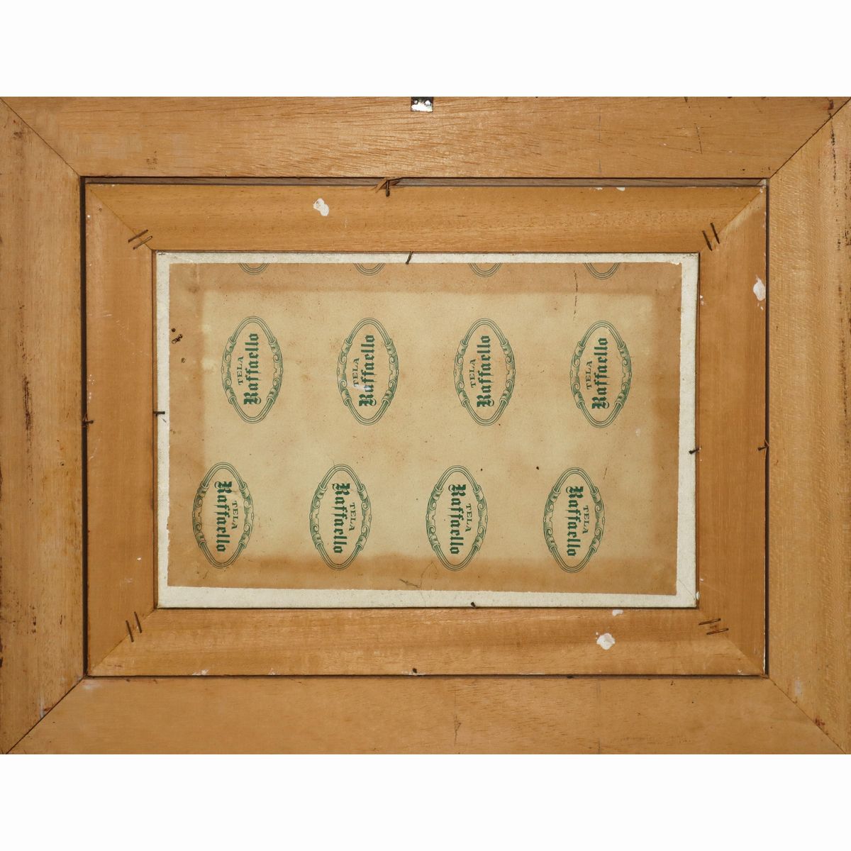 Coppia di Dipinti, Paesaggio con case innevate, Paesaggio con case e cipressi