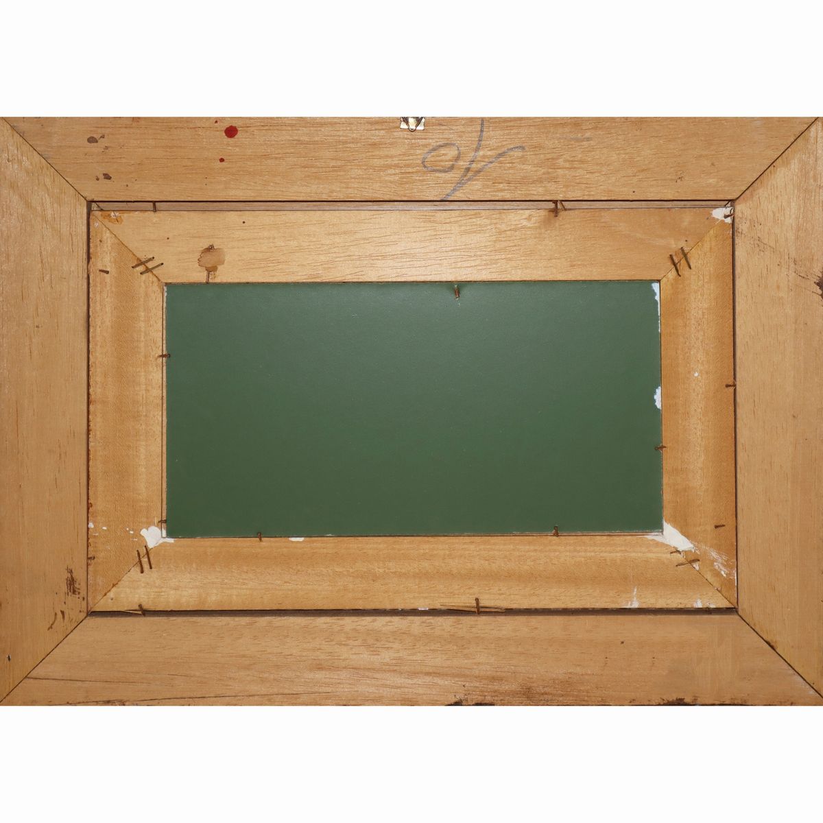 Coppia di Dipinti, Paesaggio con case innevate, Paesaggio con case e cipressi