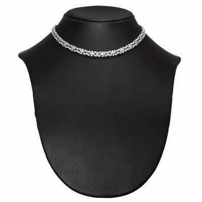 Girocollo in Oro Bianco e Diamanti