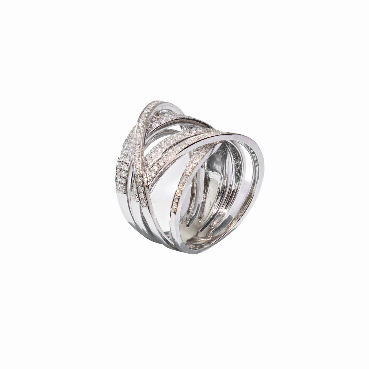 Anello a Fascia Oro Bianco