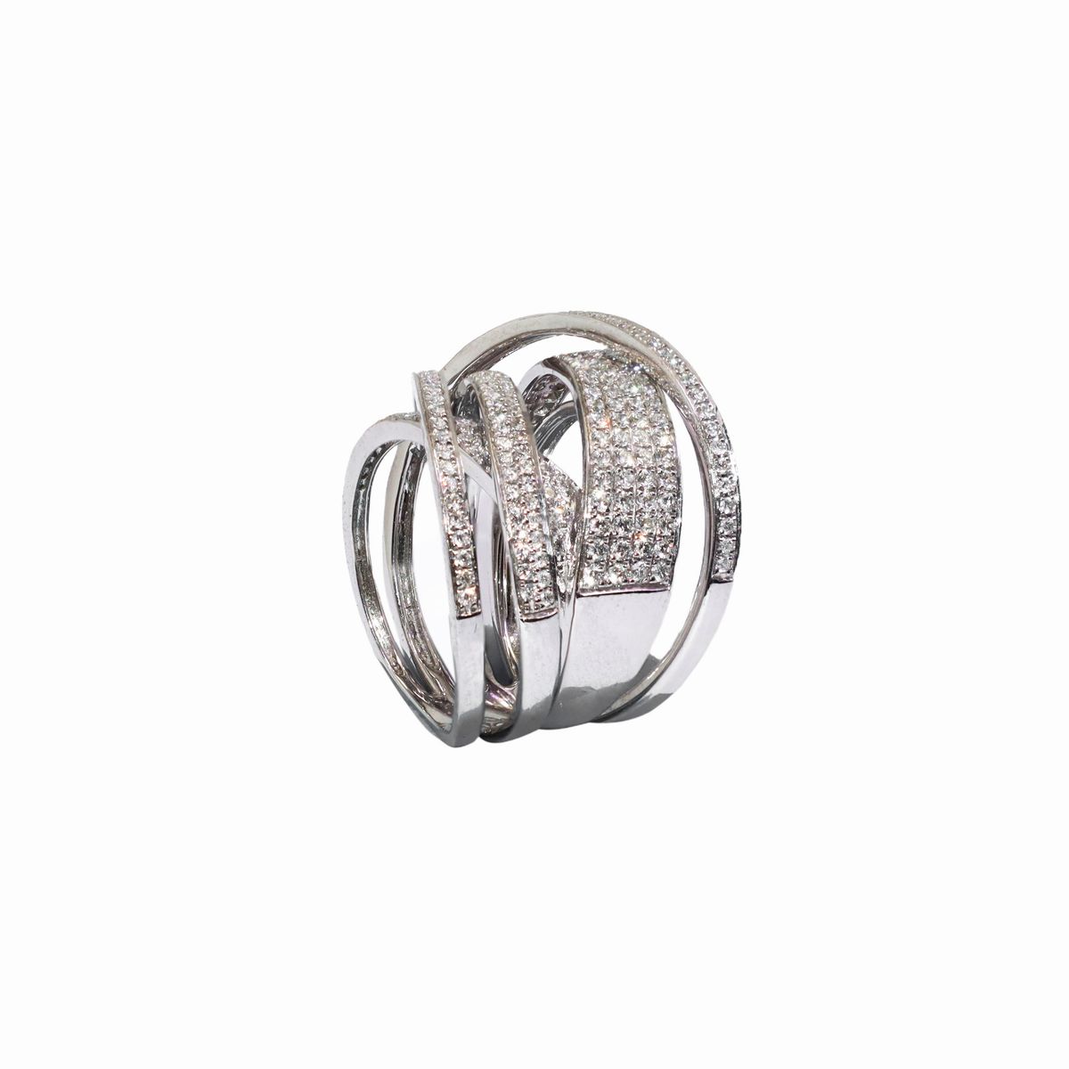Anello a Fascia Oro Bianco