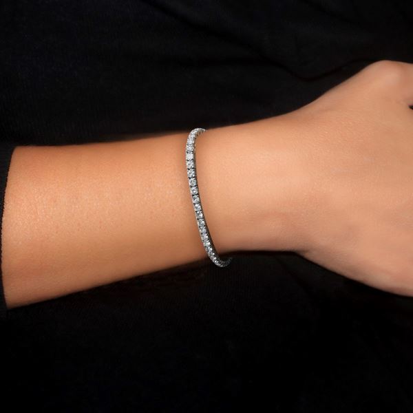 Tennis in White Gold and Diamonds